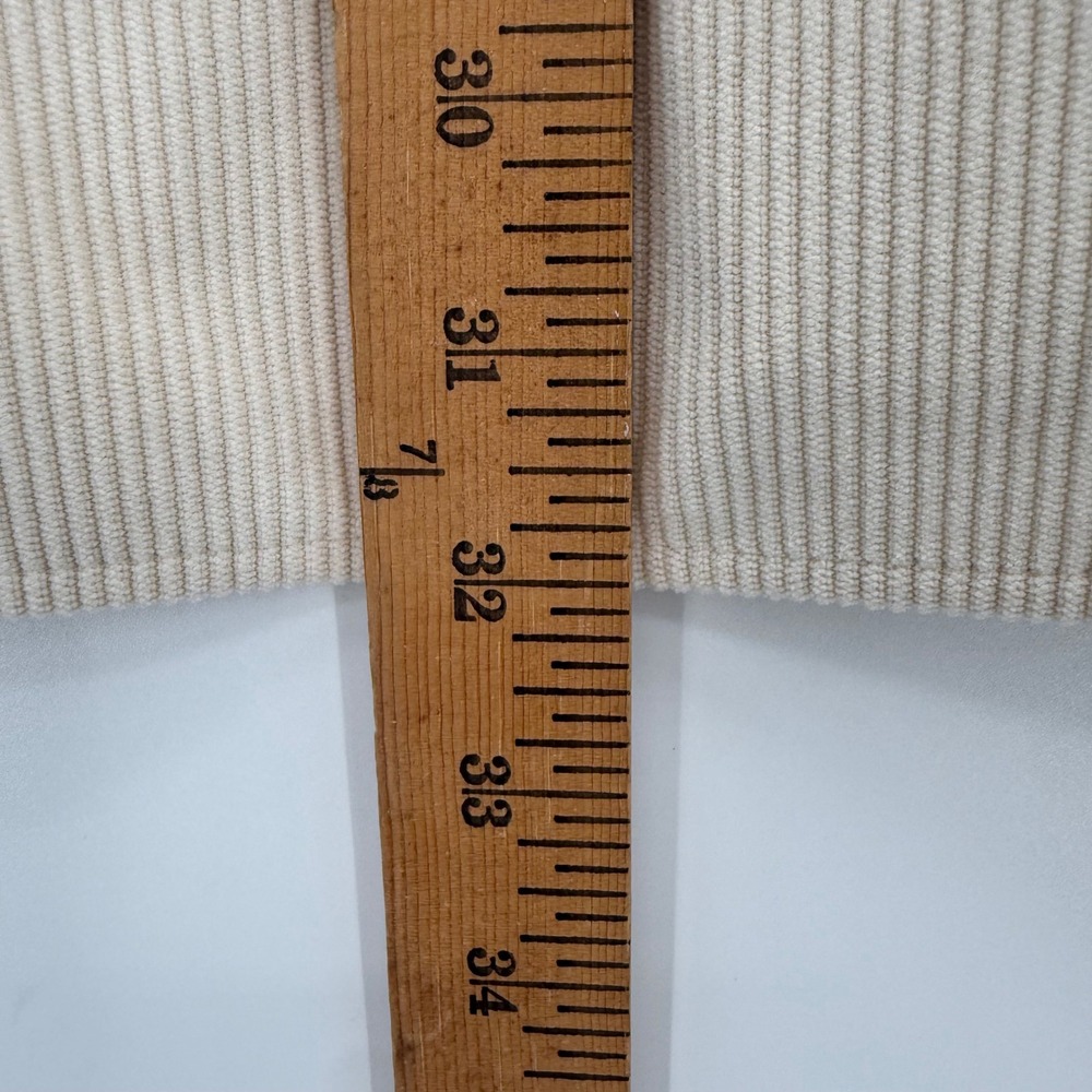 Brixton Button Up Mens XL Cream Corduroy Bowery Standard Fit Long Sleeve Shirt - Picture 9 of 10